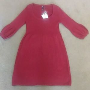 Maroon Red Sweater Mini Dress